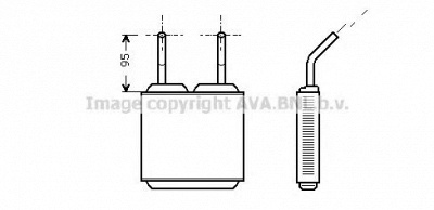 AVA QUALITY COOLING ol6160 -  Теплообменник, отопление салона